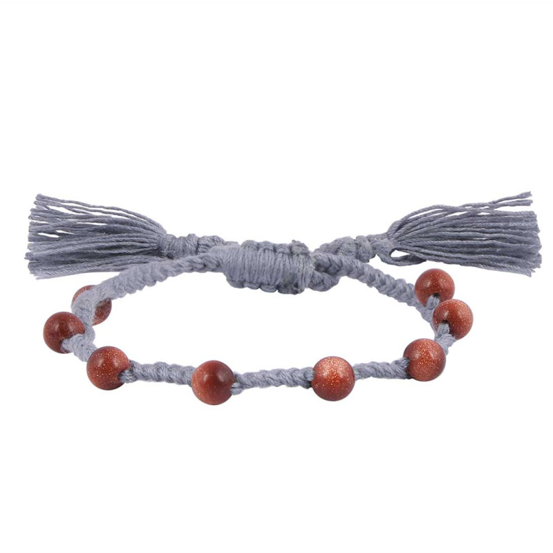 Sunstone Beaded Bracelet BDD-11-329