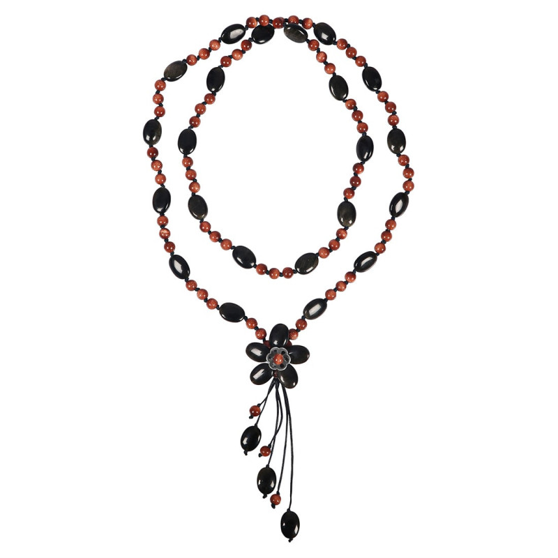 Sunstone Beaded Necklace BDD-12-1658