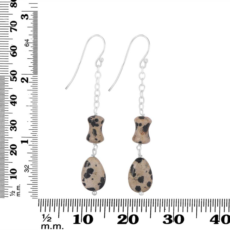 Delrmefia jasper Beaded Earring BDD-3-174