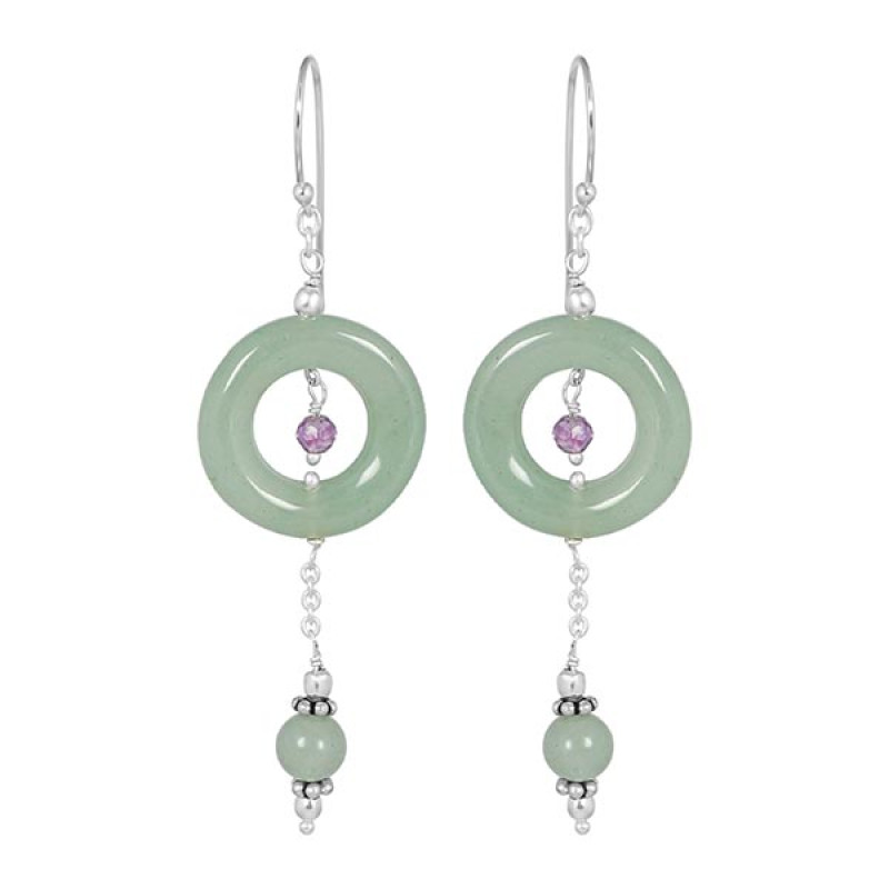Green Aventurine Beaded Earring BDD-3-20