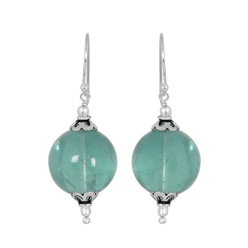 Fluorite Beaded Earring BDD-3-27