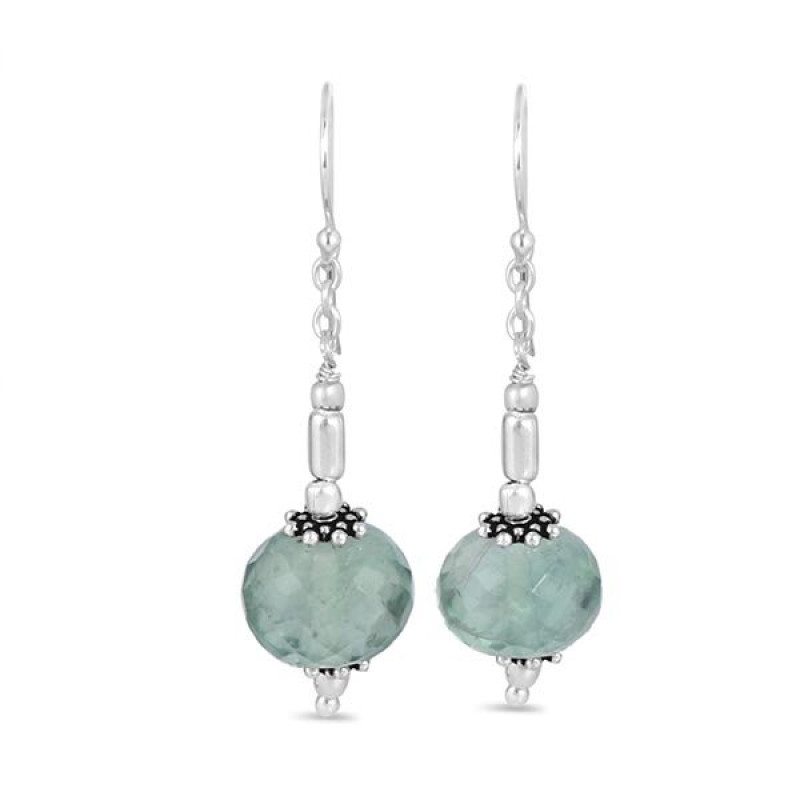 Fluorite /Beaded Earring-2E BDD-3-75