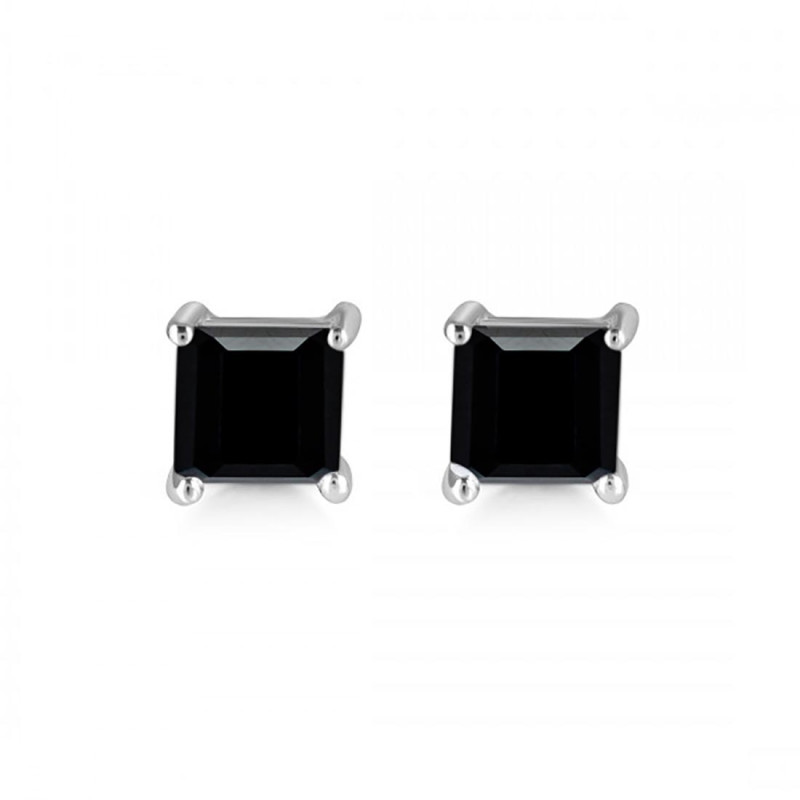 Black Tourmaline Stud Earring BLS-RDE-1373.