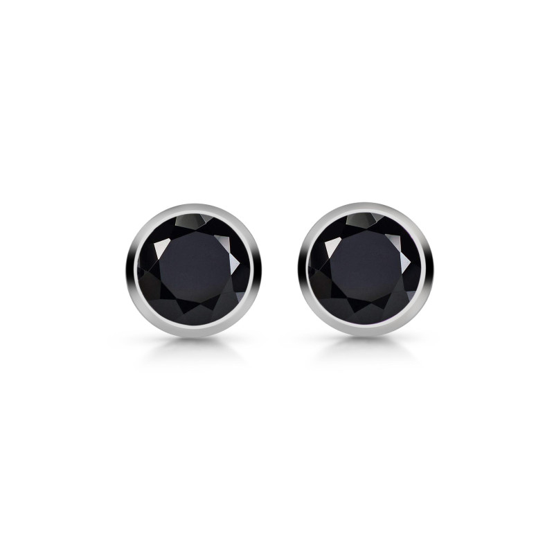 Black Tourmaline Stud Earring BLS-RDE-1254.