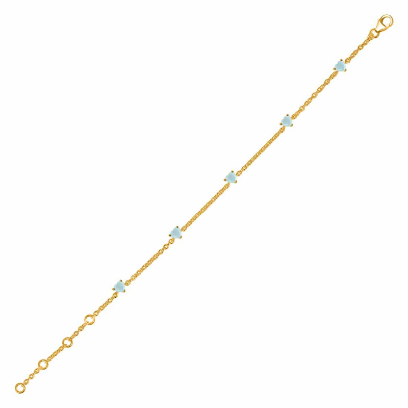 Blue Chalcedony Bracelet BLX-RDB-169.