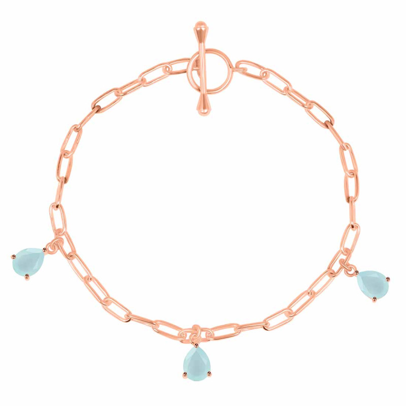 Blue Chalcedony Bracelet BLX-RDB-171.