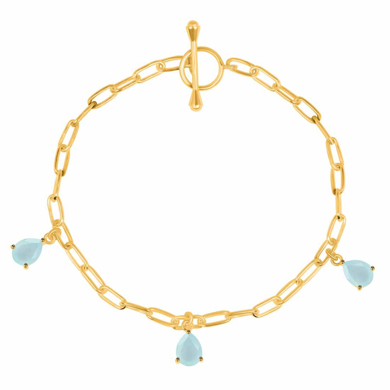 Blue Chalcedony Bracelet BLX-RDB-171.