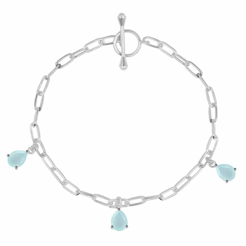 Blue Chalcedony Bracelet BLX-RDB-171.