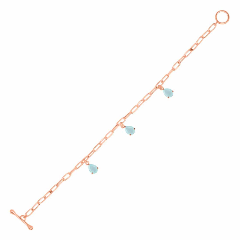 Blue Chalcedony Bracelet BLX-RDB-171.