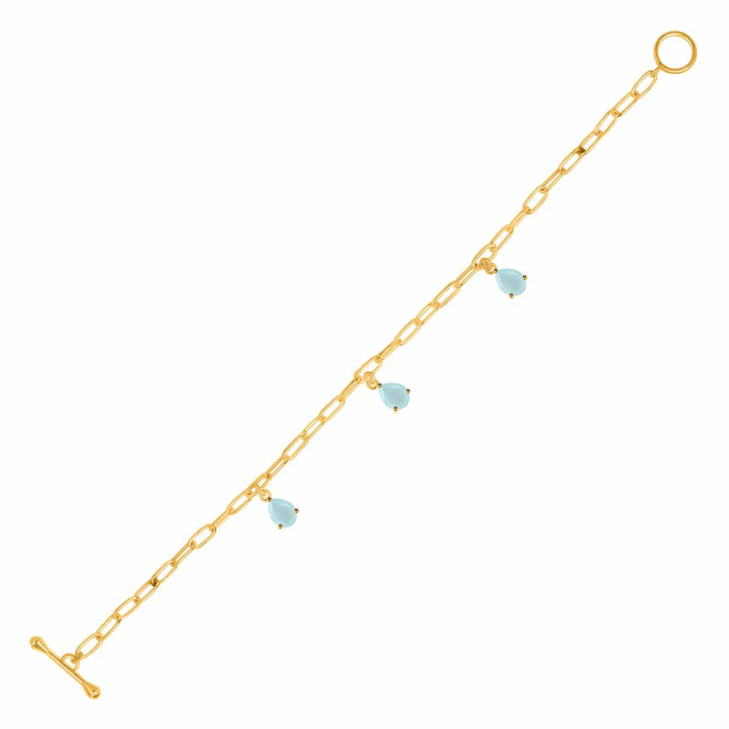 Blue Chalcedony Bracelet BLX-RDB-171.