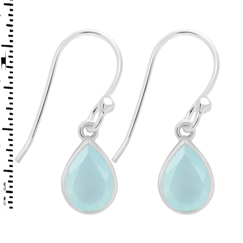 Blue Chalcedony Earring BLX-RDE-1639.