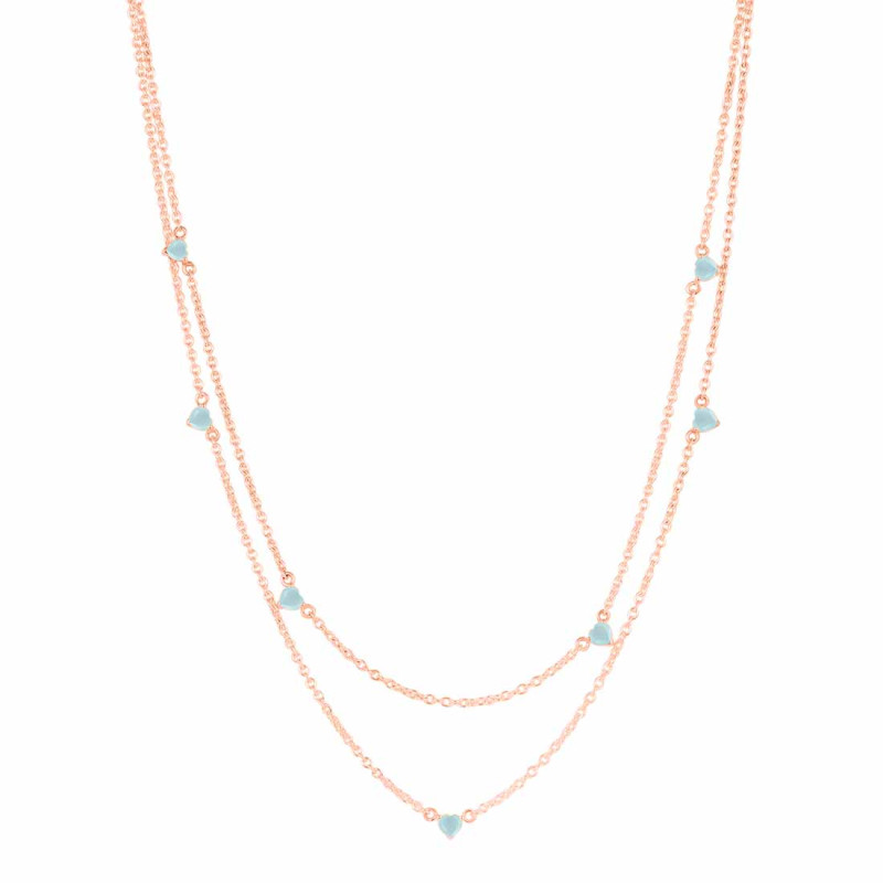 Blue Chalcedony Necklace BLX-RDN-388.
