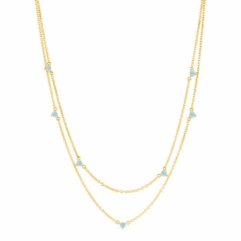 Blue Chalcedony Necklace BLX-RDN-388.