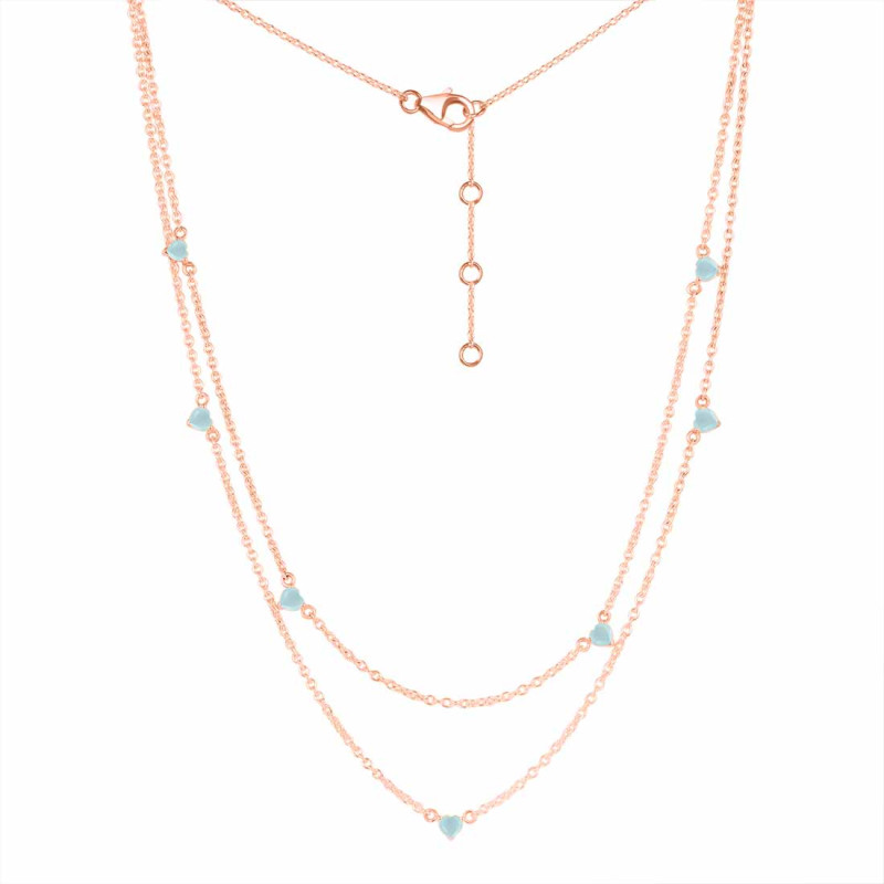Blue Chalcedony Necklace BLX-RDN-388.