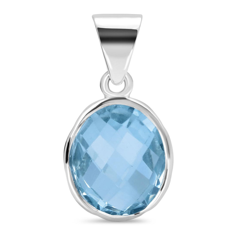 Blue Topaz Pendant BTZ-1-1