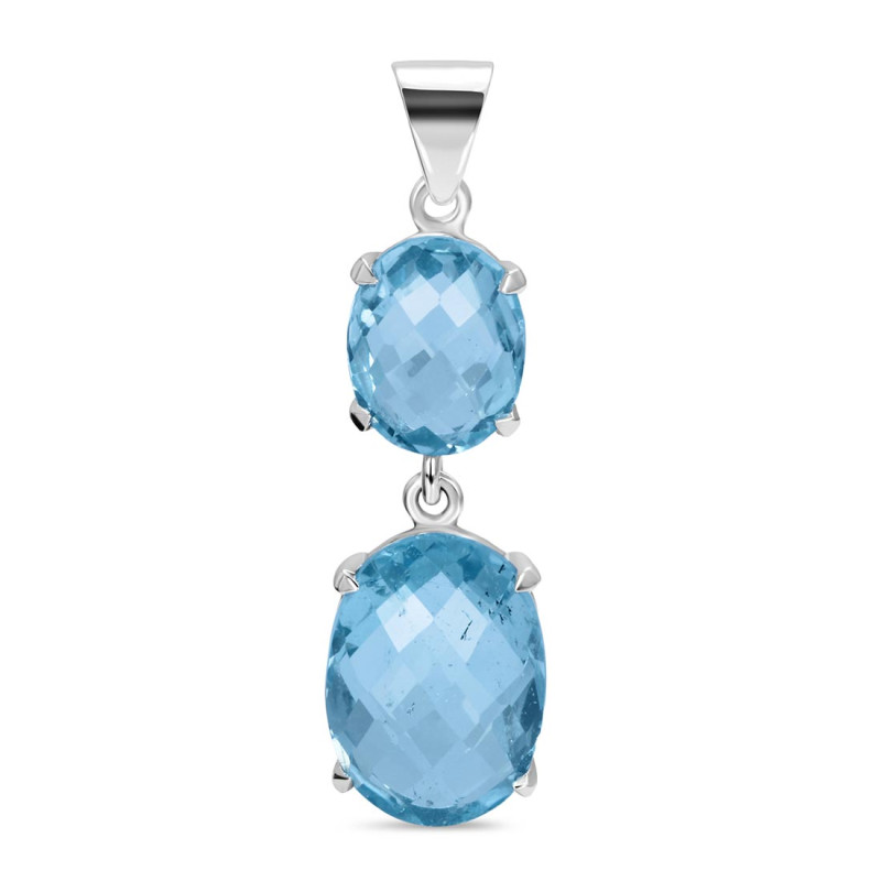 Blue Topaz Pendant BTZ-1-2