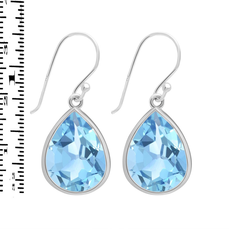 Blue Topaz Earring BTZ-RDE-1253.