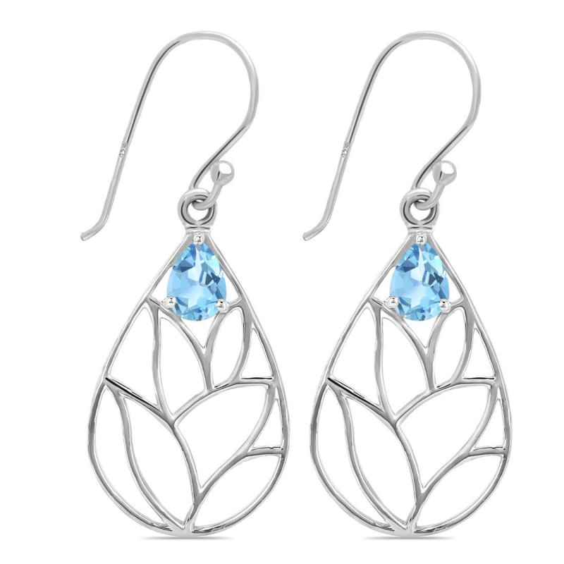 Blue Topaz Earring BTZ-RDE-68.