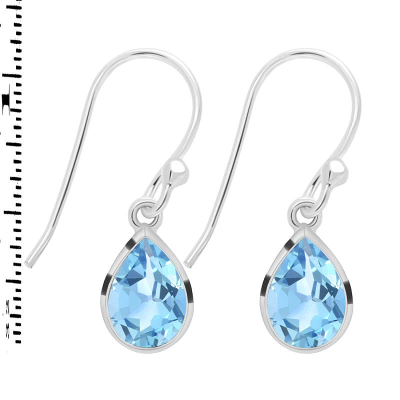 Blue Topaz Earring BTZ-RDE-1639.