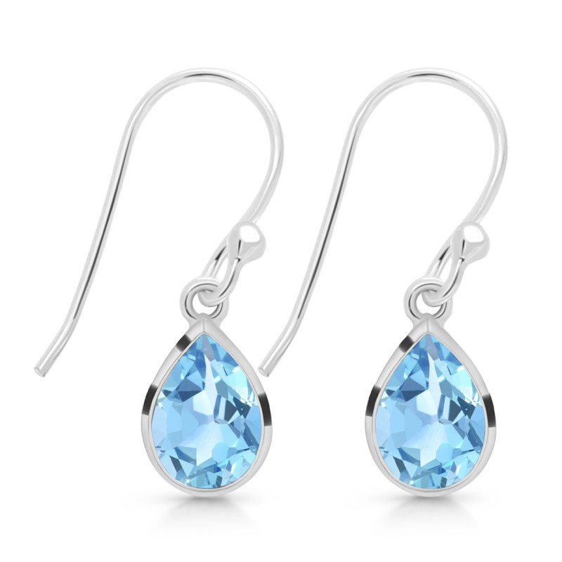 Blue Topaz Earring BTZ-RDE-1639.