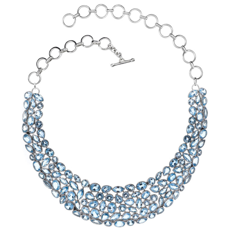 Blue Topaz Necklace BTZ-RDN-111.