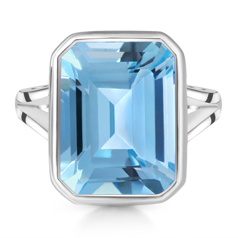 Blue Topaz Ring BTZ-RDR-1847.
