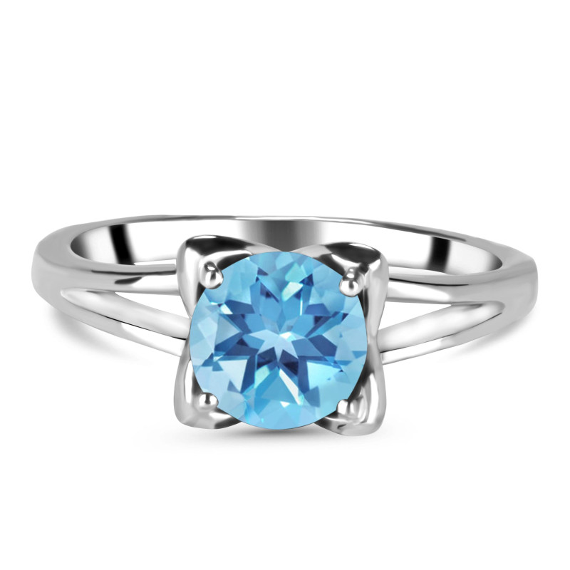 Blue Topaz Ring BTZ-RDR-19.