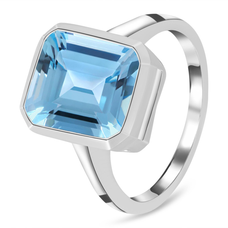 Blue Topaz Ring BTZ-RDR-1927.