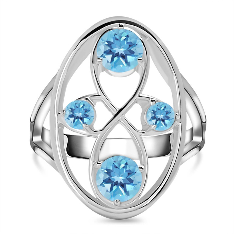 Blue Topaz Ring BTZ-RDR-31.