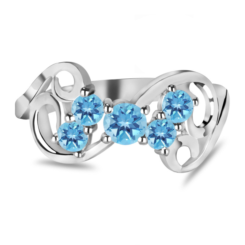 Blue Topaz Ring BTZ-RDR-40.