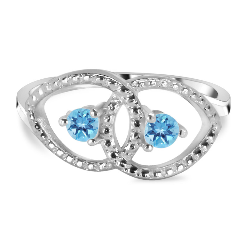Blue Topaz Ring BTZ-RDR-41.