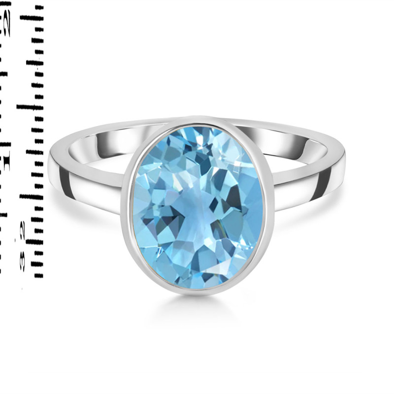Blue Topaz Ring BTZ-RDR-1924.
