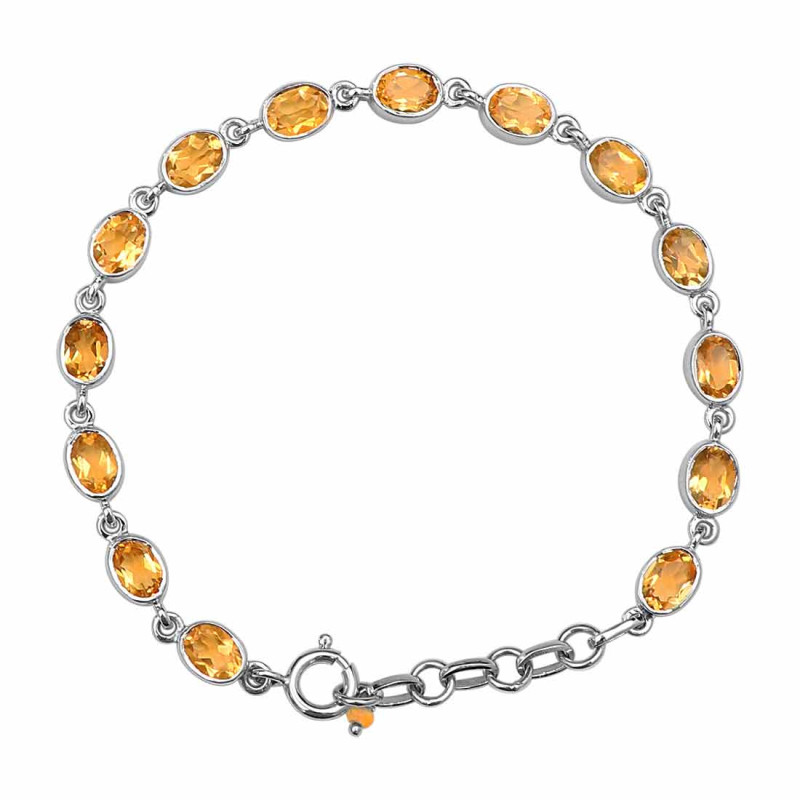 Citrine Bracelet CIT-RDB-113-CUT.