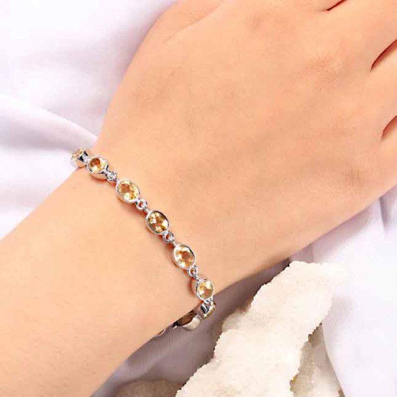 Citrine Bracelet CIT-RDB-113-CUT.