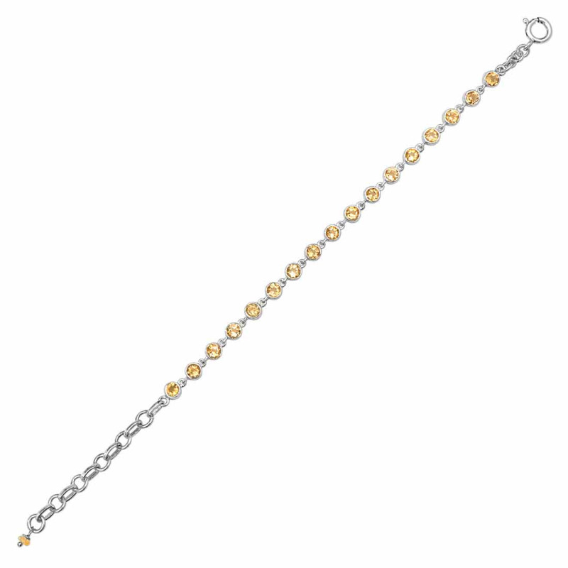 Citrine Bracelet CIT-RDB-116-CUT.