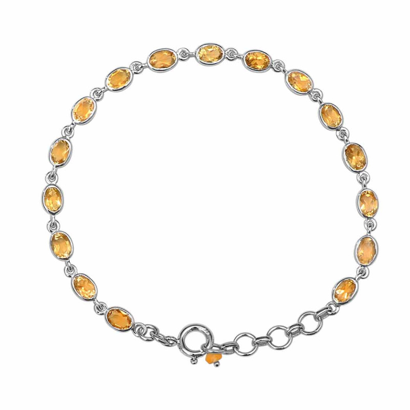 Citrine Bracelet CIT-RDB-117-CUT.