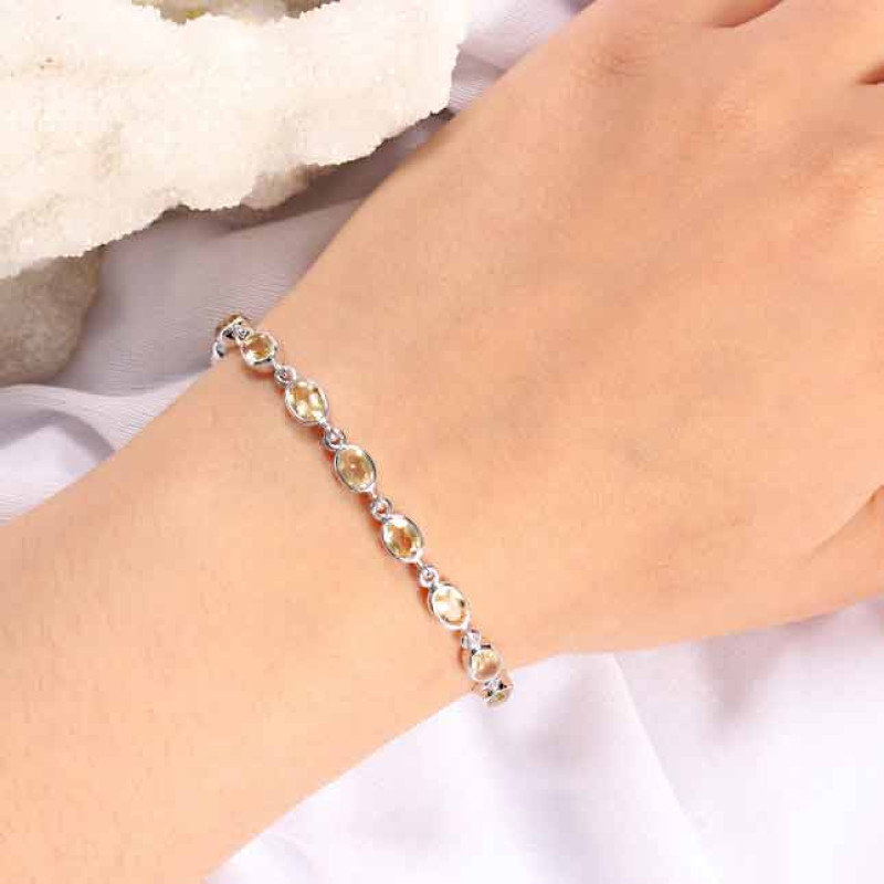 Citrine Bracelet CIT-RDB-117-CUT.