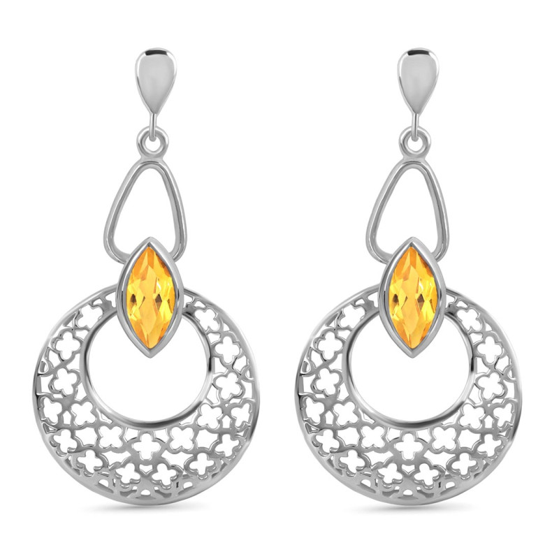 Citrine Earring CIT-RDE-64.