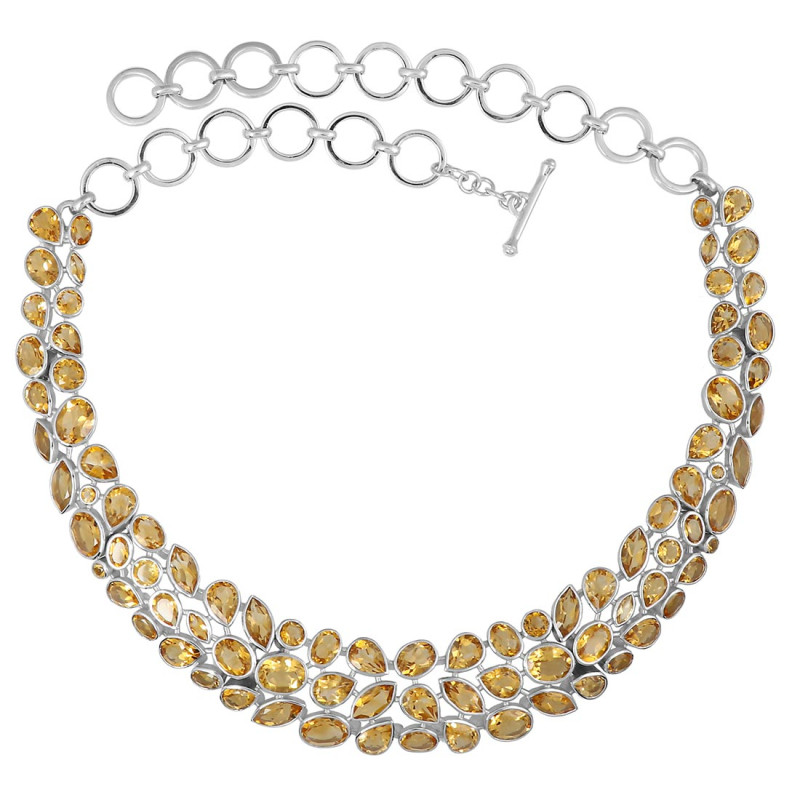 Citrine Necklace CIT-RDN-108.