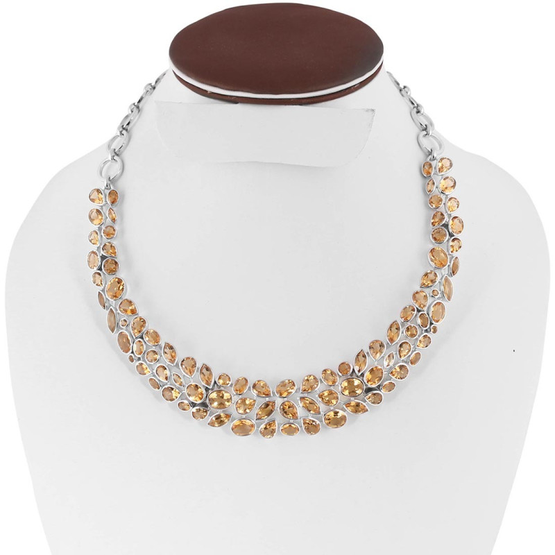 Citrine Necklace CIT-RDN-108.