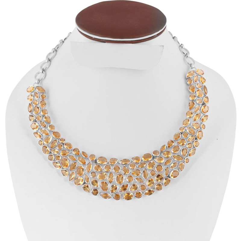 Citrine Necklace CIT-RDN-111.