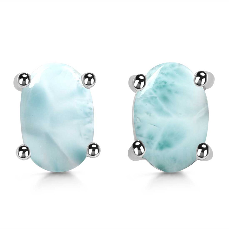 Close Out Larimar Stud Earring LAR-CO-RDE-1143.