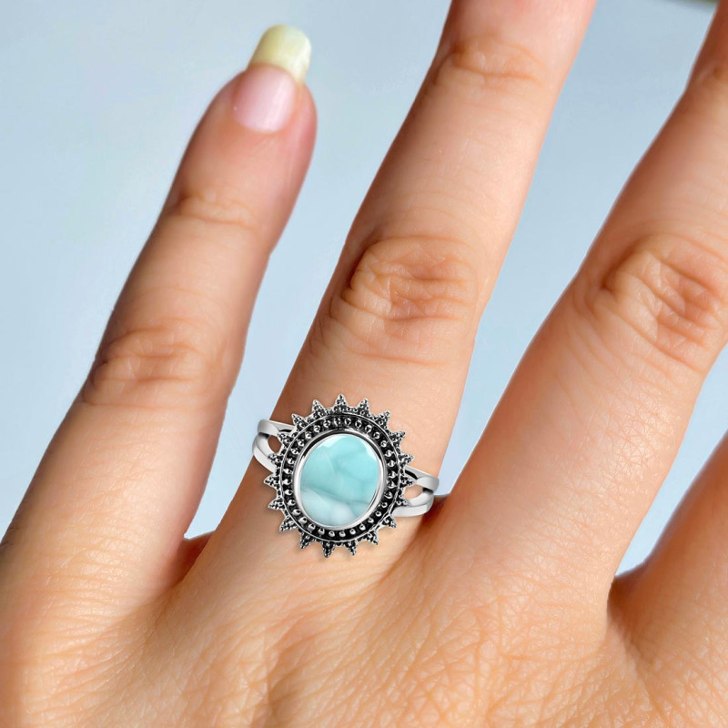 Close Out Larimar Ring LAR-CO-RDR-118.