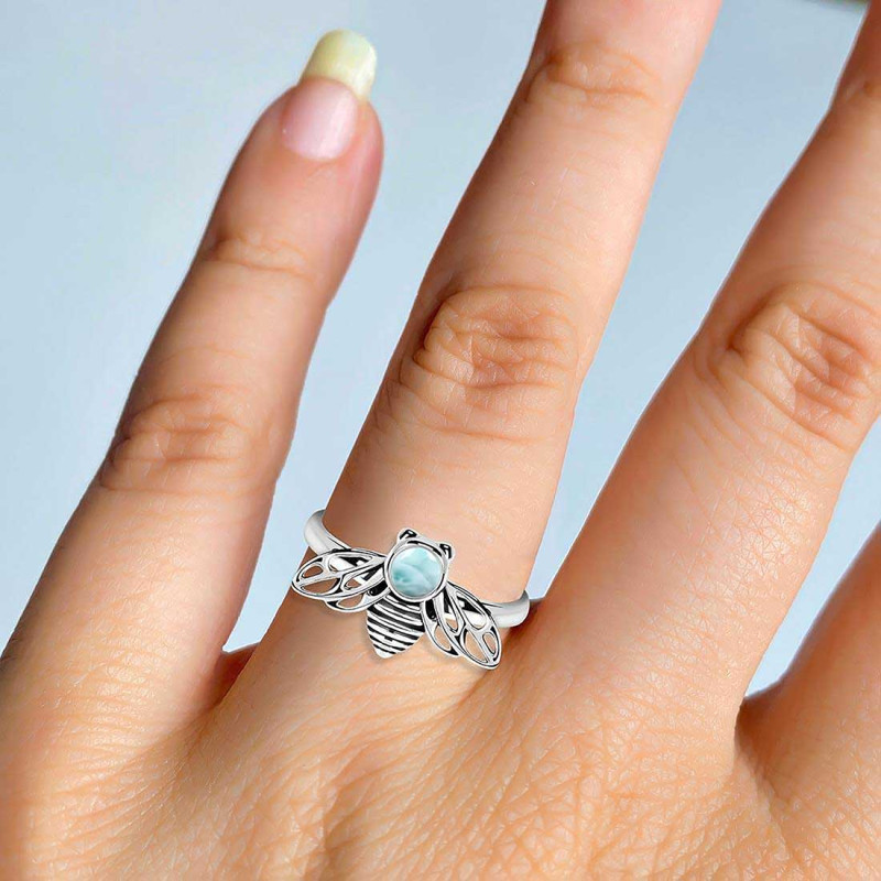 Close Out Larimar Ring LAR-CO-RDR-77.