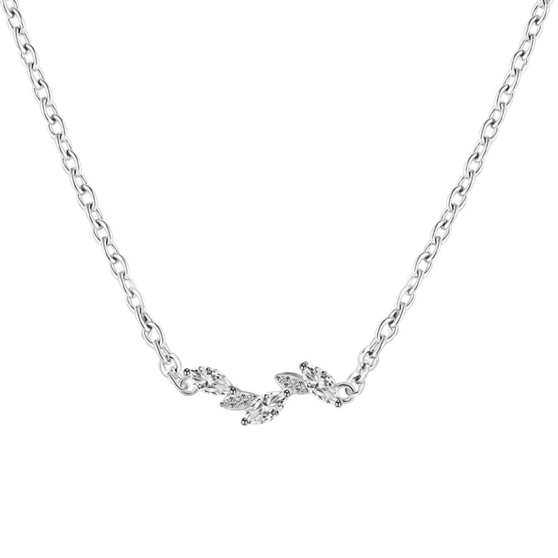 Crystal & White Topaz Necklace CST-RDN-460.