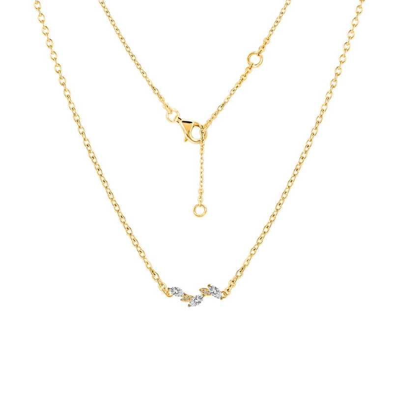 Crystal & White Topaz Necklace CST-RDN-460.