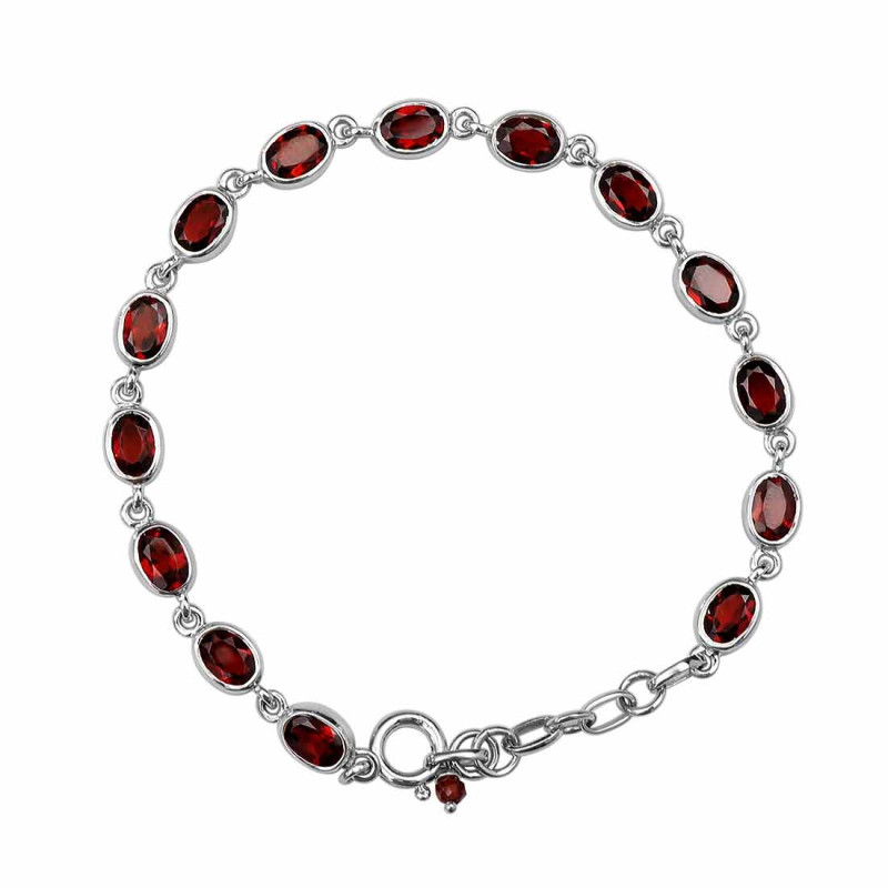 Garnet Bracelet GAR-RDB-113-CUT.