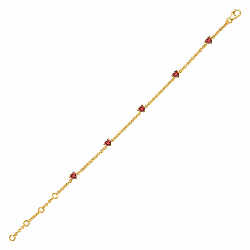 Garnet Bracelet GAR-RDB-169.