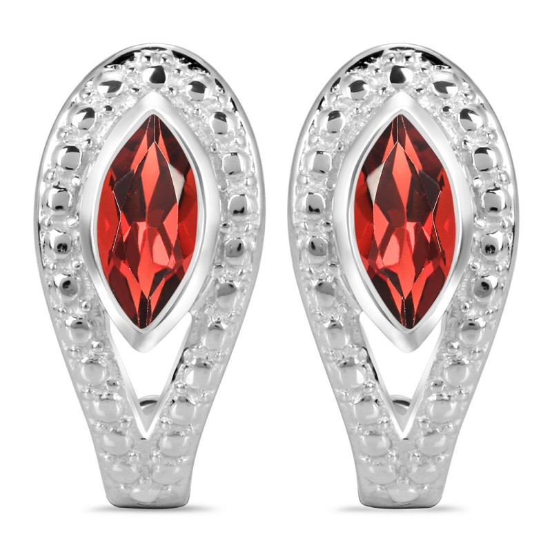 Garnet Stud Earring GAR-RDE-17.