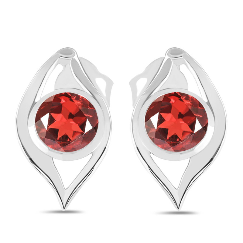 Garnet Stud Earring GAR-RDE-21.